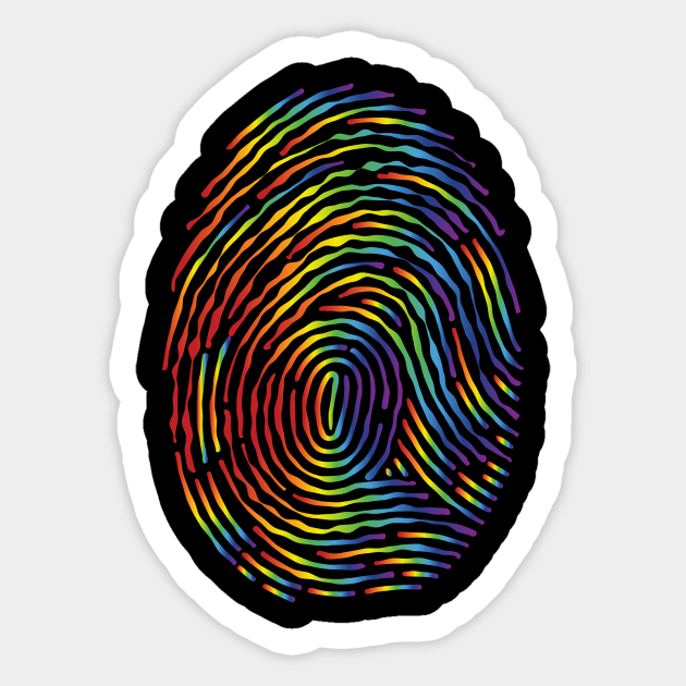 Fingerprint Sticker by Wearable Designs